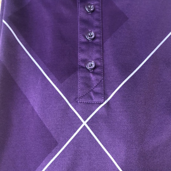 Sunice Silver Polo Golf Shirt in Purple Men’s Size Large NWOT - Picture 6 of 6